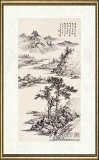 黄君璧_舟满山光