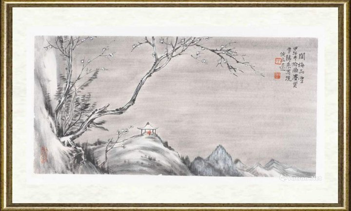 侯立远_闻梅品雪