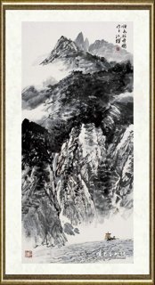 施江城_顺水放舟图