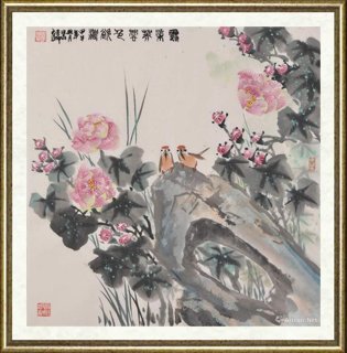 朱秀坤_霜染芙蓉