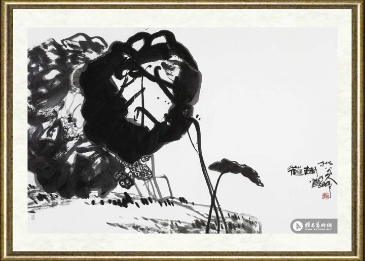 潘公凯_荷趣（拟八大山人）