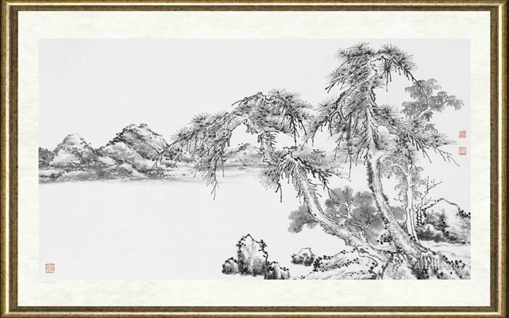 刘文倩_临《松溪图》