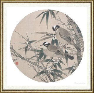 刘文倩_临《白头从竹图》