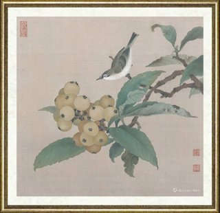 刘文倩_临《绣眼枇朳图》