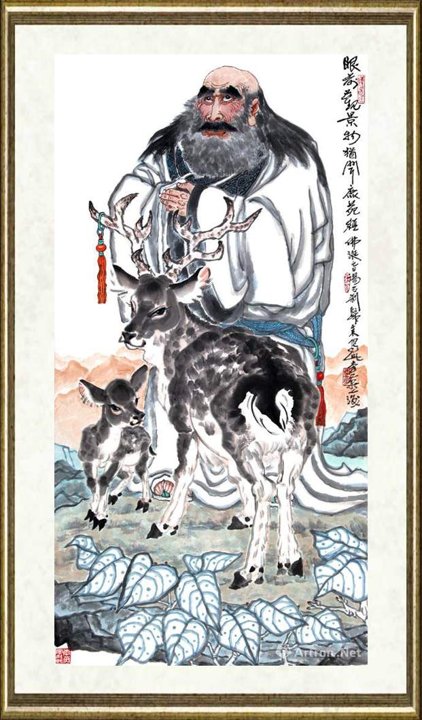李燕_鹿苑罗汉图