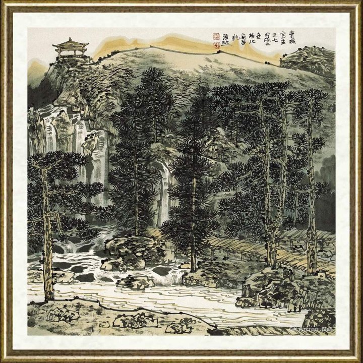 满维起_青城写生之七