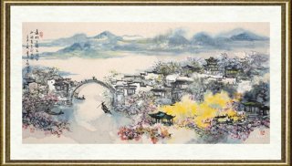 王福元_远眺古镇忽闻笛