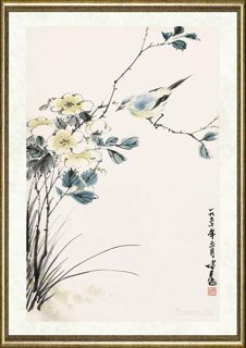 张仲平_花鸟图-安徽省博物院馆藏