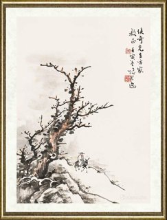 张仲平_踏雪访友-安徽省博物院馆藏