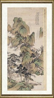 张仲平_青绿山水处靖衡门下-家藏作品