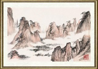 张仲平_黄山写生-安徽省博物院馆藏