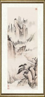 张仲平_黄山晨曦图-安徽省博物院馆藏