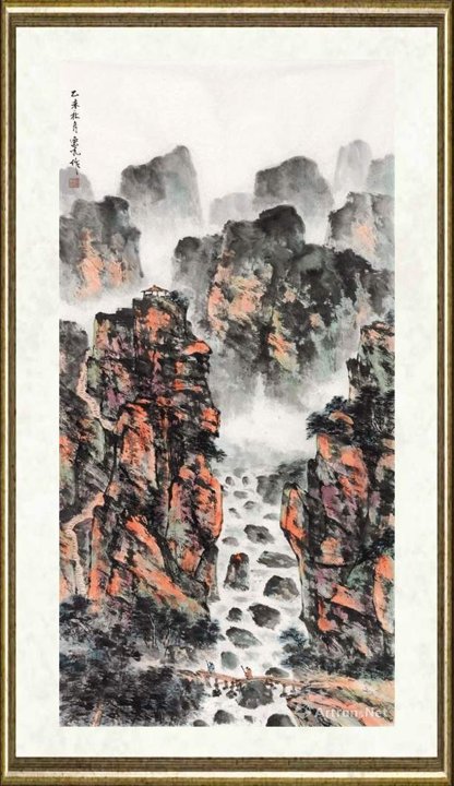 杨逸九_赤壁观瀑