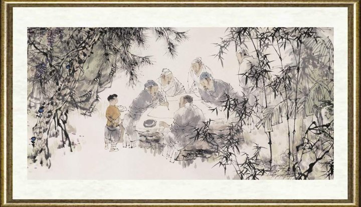 王明明_西园雅集图卷（局部004）
