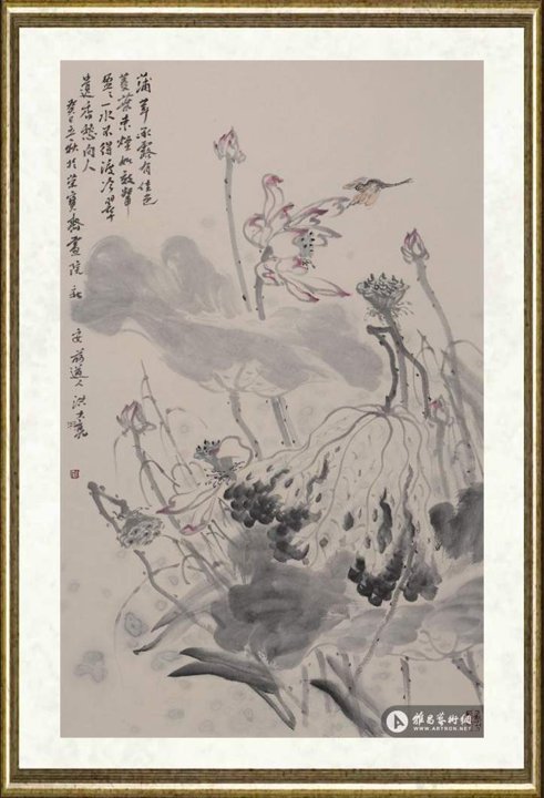 洪大亮_蒲茸承露有佳色