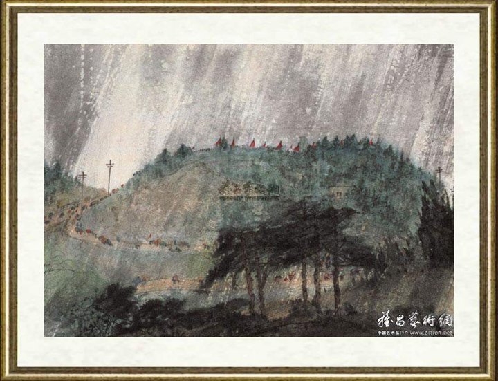 傅抱石_雨花台