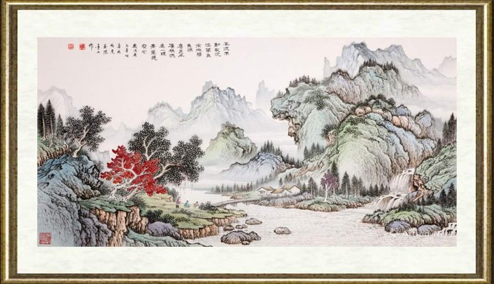 周金山_风波不动影沈沈，翠色全微碧色深（02）