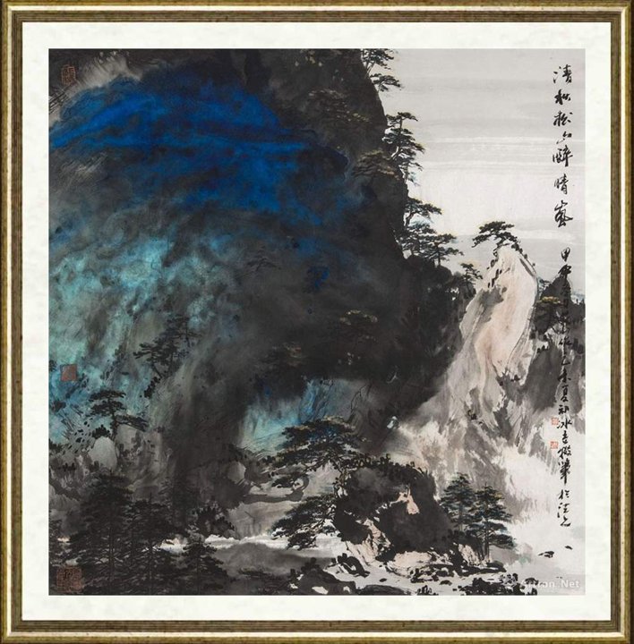贾冰吾_清秋松松醉晴岚