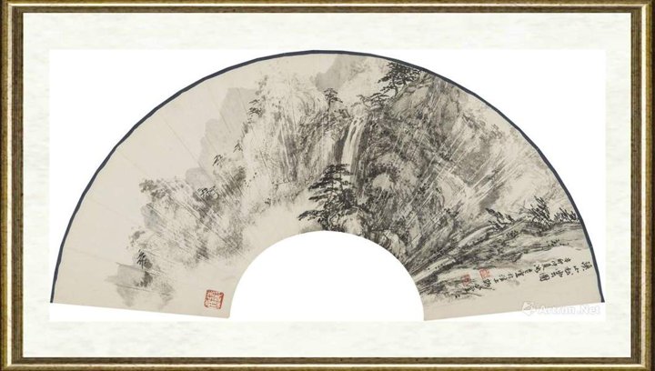 贾冰吾_溪山松云图