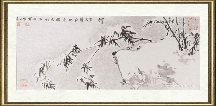 贾冰吾_竹（指画）