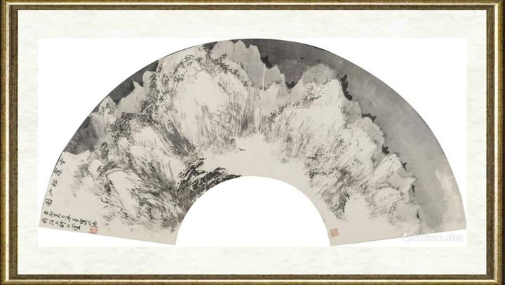 贾冰吾_雪覆松山图