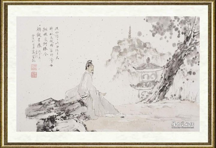 高云_雨后觅诗图
