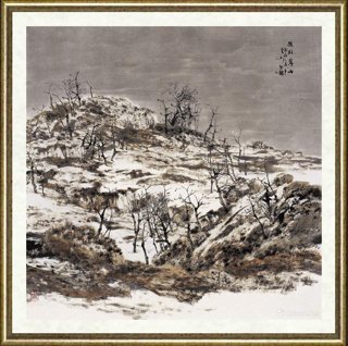 白云乡_疏林寒山