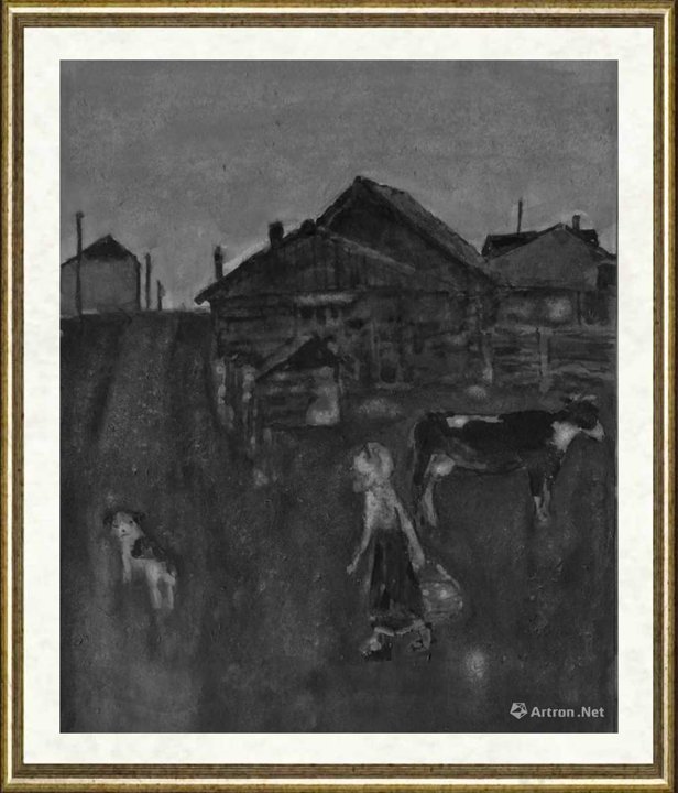 王上武_阿乌尼的村口-组画36