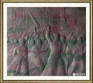 安建达_铜雕壁画之“记忆”