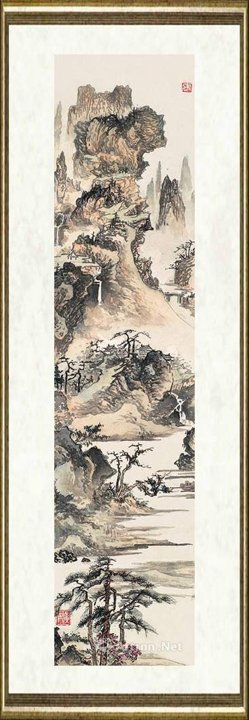 张仲平_秋山鸣钟-安徽省博物院馆藏