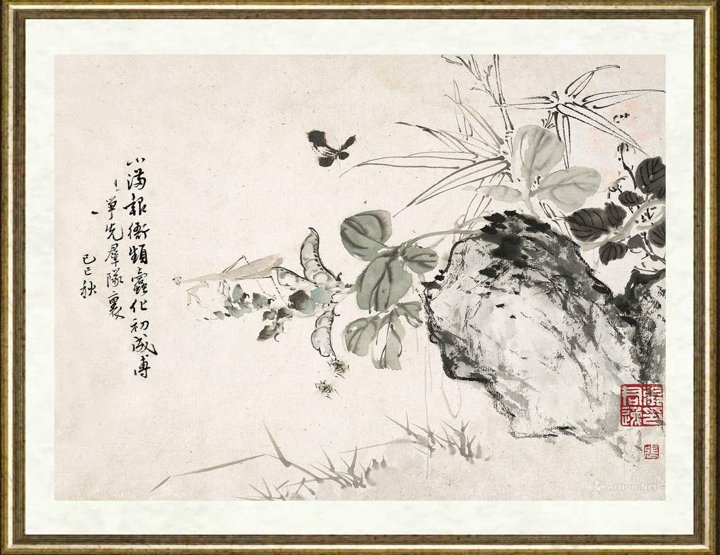 张仲平_虫趣图-安徽省博物院馆藏
