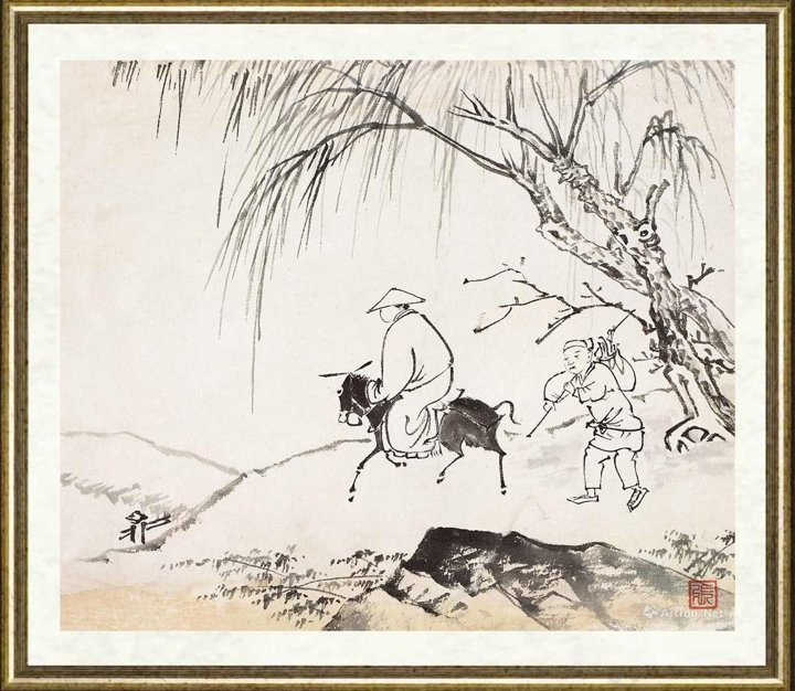 张仲平_行旅图-安徽省博物院馆藏