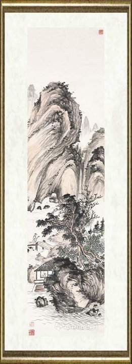 张仲平_访友图-安徽省博物院馆藏