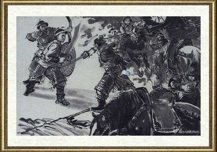 张义潜_连环画京郊之战004